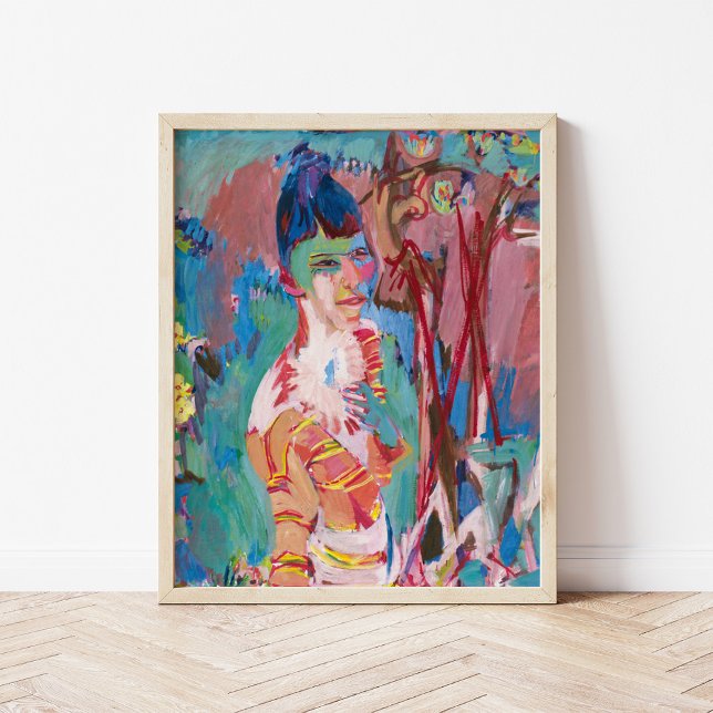 Poster Busto de uma Menina Colorida | Albert Müller (Criador carregado)