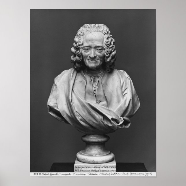 Pôster Busto de Voltaire (Frente)