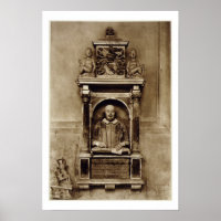 Busto de William Shakespeare (1564-1616) e insígni