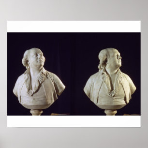 Poster Busto do retrato de Giuseppe Balsamo (1743-95),