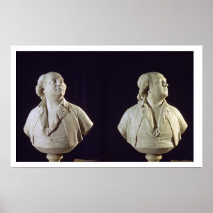 Poster Busto do retrato de Giuseppe Balsamo (1743-95),