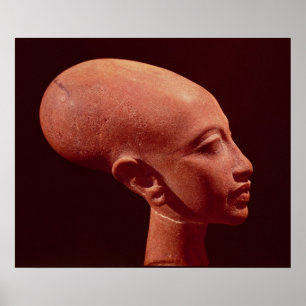 Pôster Busto do retrato de uma filha do rei Akhenaten