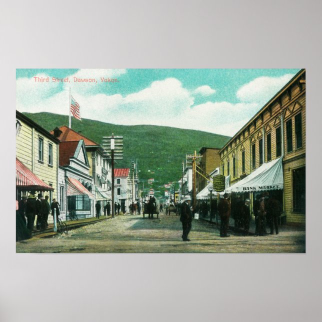 Poster Busy Day on Third Street View (Frente)