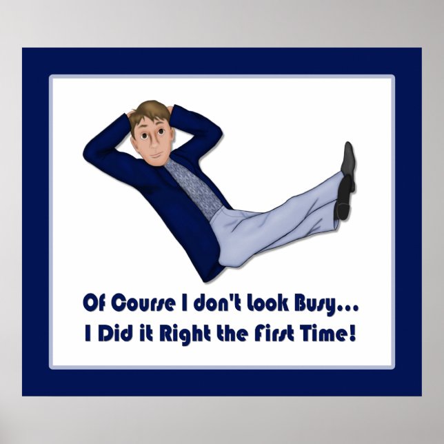 Pôster Busy Man - Entrada no Concurso (Frente)