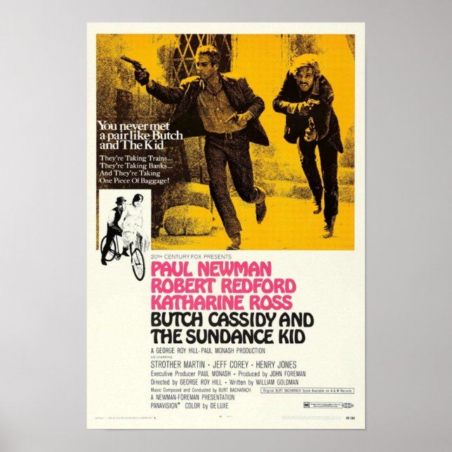 Poster Butch Cassidy e o Sundance Kid (Frente)
