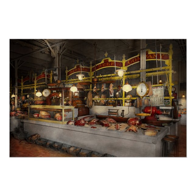 Pôster Butcher - Meat Party 1926 (Frente)