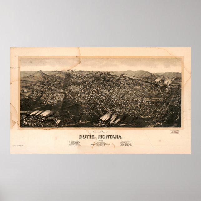 Poster Butte, Montana (1904) (Frente)