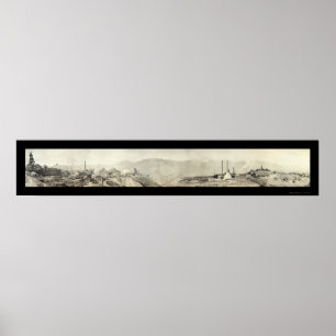 Pôster Butte, MT Mines Foto 1914