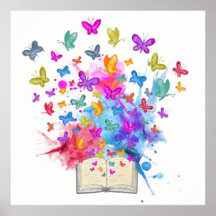 Pôster Butterflies explosion