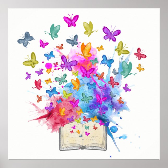 Pôster Butterflies explosion (Frente)