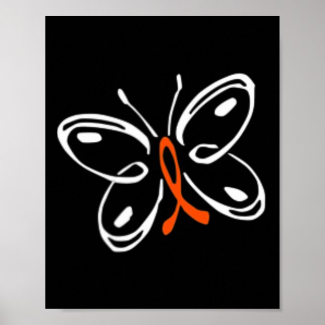 Poster Butterfly Aml Leukemia Sensibilização (Frente)