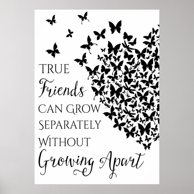 Poster Butterfly Friendship Heart (Frente)