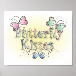 Poster Butterfly Kisses Wall Art