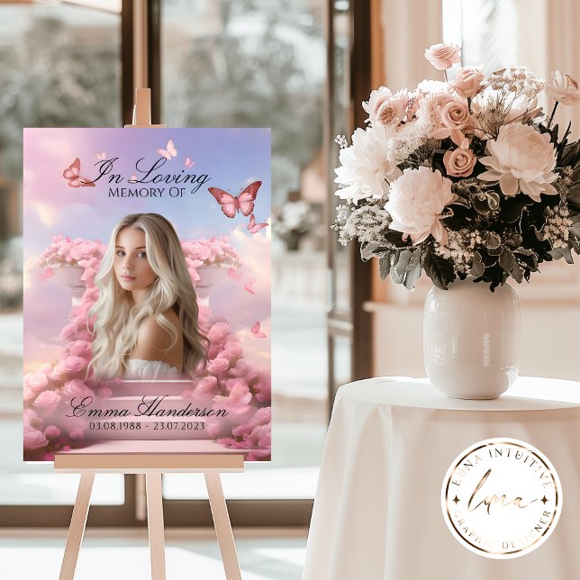 Poster Butterfly Stairway Memorial Welcome Sinal (Criador carregado)