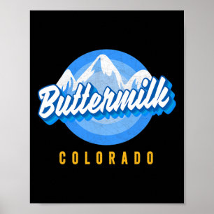 Poster Buttermilk Snowboard Co Ski Colorado Mountain S
