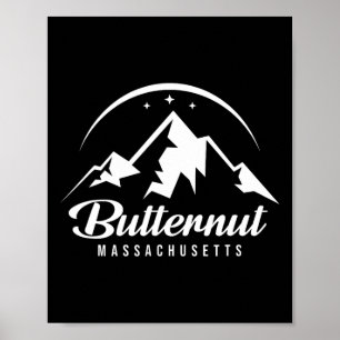 Poster Butternut Machusets Ski Resort Skiboardin
