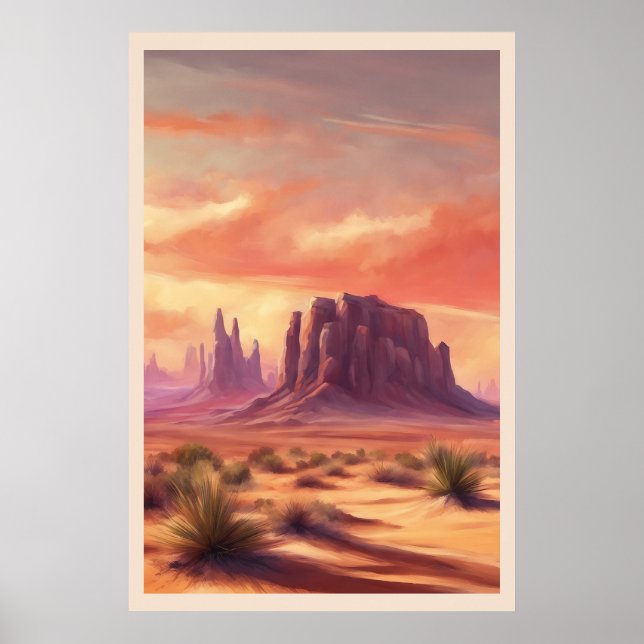 Poster Button Colorful Monument Valley (Frente)