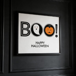 Poster Buu! Cartaz Feliz Halloween
