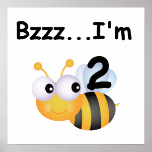 Poster Buzz Bumblebee segundo aniversário T-shirts e pres