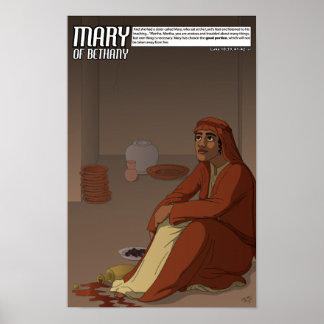 Poster By Faith Series - Mary of Bethany 11" x 17"