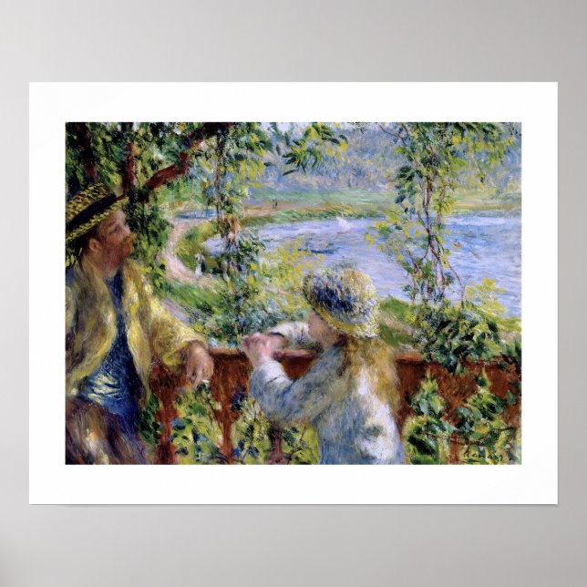 Poster "By the Water" por Pierre-Auguste Renoir (Frente)