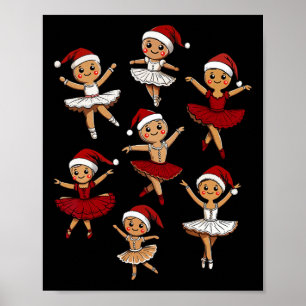 Poster Byllet Dancer Gingerbird Professor de dança de Nat