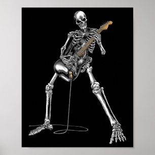 Poster Bynd Rock And Roll Guitar S Para Homens Bynd Tee