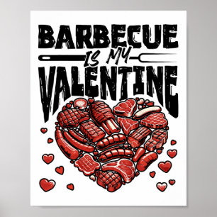 Poster Byrbecue É O Meu Namorados - Churrasco Grill Dia d