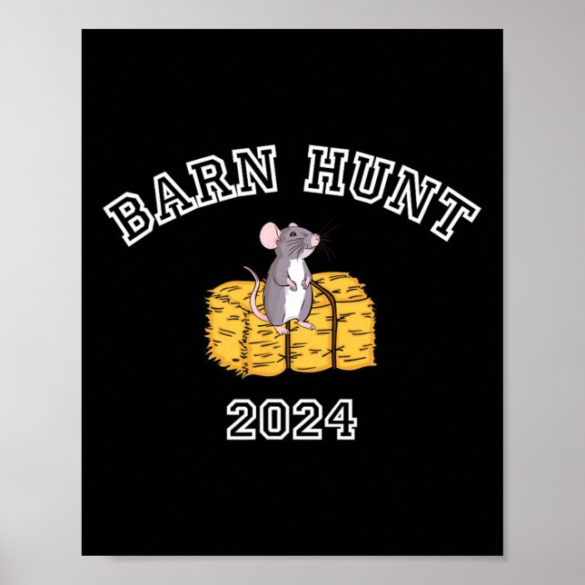 Poster Byrn Hunt Lover - Rn Hunt 2024 Com Rato Cute E H (Frente)