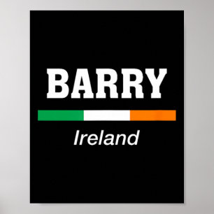 Poster Byrry Irish Family Name Dia de São Patrício Irelan