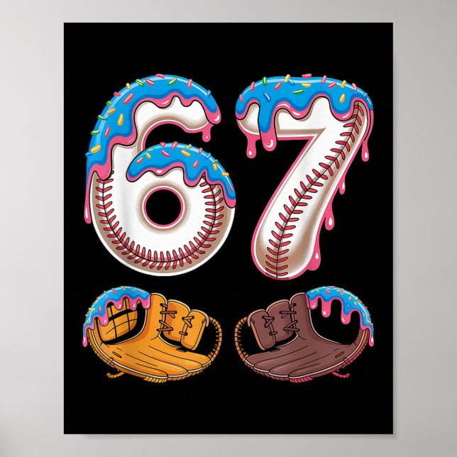 Poster Bysebyll 67 - Ice Cream Drip 67 Meme Funny Player  (Frente)