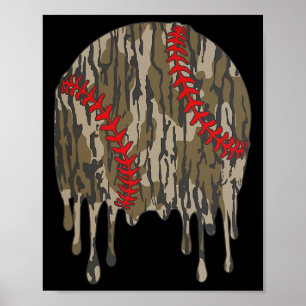 Poster Bysebyll Drip Camo Meninos Esportes Legal Dia de J