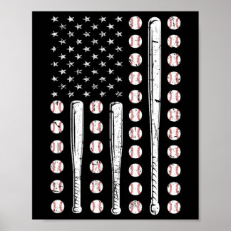 Poster Bysebyll Usa Flag Camo Vintage Bysebyll Flag For M