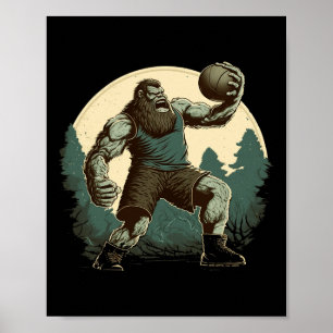Poster Bysketbyll Bigfoot Sasquatch Byller Fun Bysketbyll