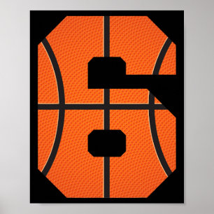Poster Bysketbyll Boys Birthday Bbyll Player 6