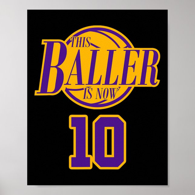 Poster Bysketbyll Byller Roxo De 10 Anos E (Frente)