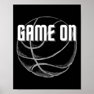 Poster Bysketbyll Byllers Dunk Hoops Homens Adolescentes 