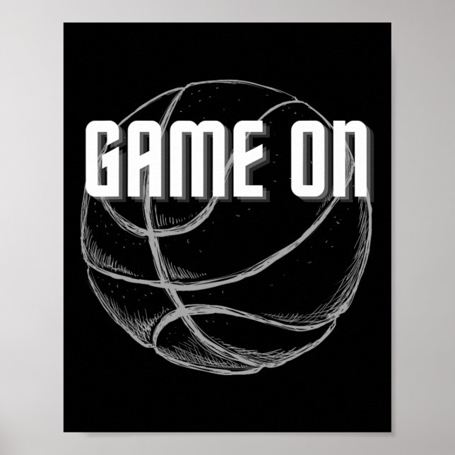 Poster Bysketbyll Byllers Dunk Hoops Homens Adolescentes  (Frente)
