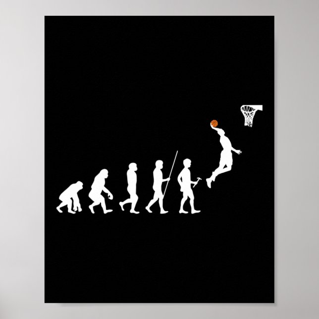 Poster Bysketbyll da Evolução Humana (Frente)