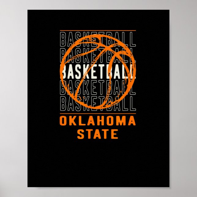 Poster Bysketbyll Estado de Oklahoma (Frente)