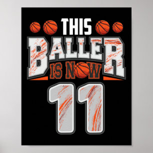 Poster Bysketbyll Player de 11 anos 11 de Bysketbyll Boy