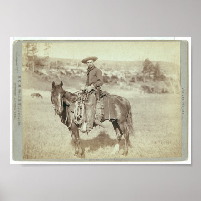 Pôster c.1888 "The Cow Boy" (Frente)