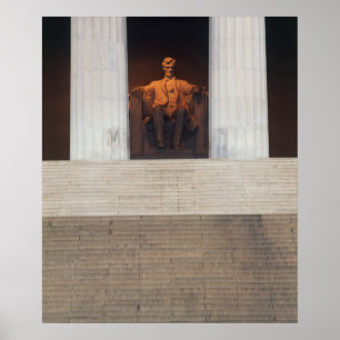 Pôster C.C. dos EUA, Washington, memorial de Lincoln