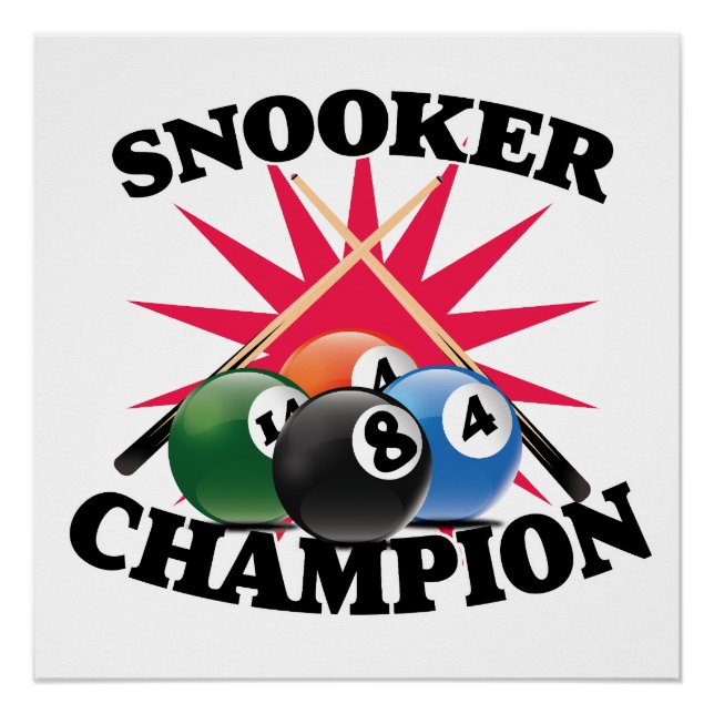 Pôster C Campeão de Snooker  (Frente)
