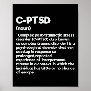 Poster C-ptsd Definição Sensibilização para o Estresse Me