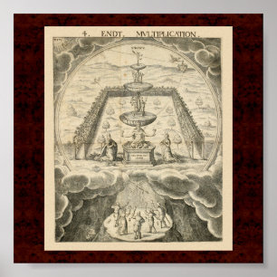 Pôster Cabala & Alchymia: Ilustração 1663 alquímica