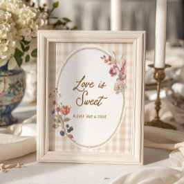 Poster Cabana de Fall in Love Xadrez Amor é Doce