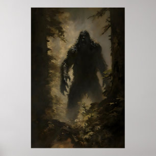 Poster Cabana Escura do Pé-Grande, Arte de Parede Gótica