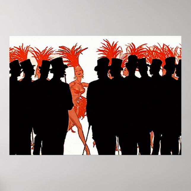 Poster Cabaret dos anos 1900 (Frente)