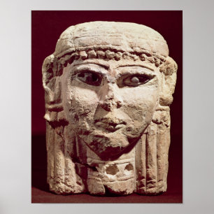 Pôster Cabeça da deusa Ishtar, de Amman, Jordão